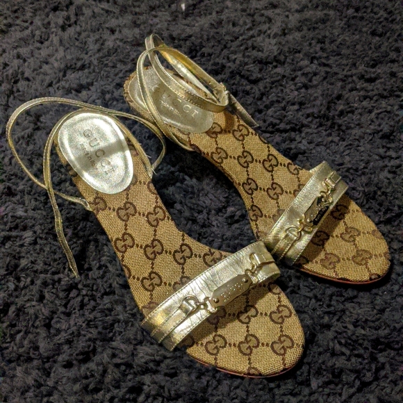 GUCCI size 9 GUCCISSIMA sandal - Picture 1 of 14